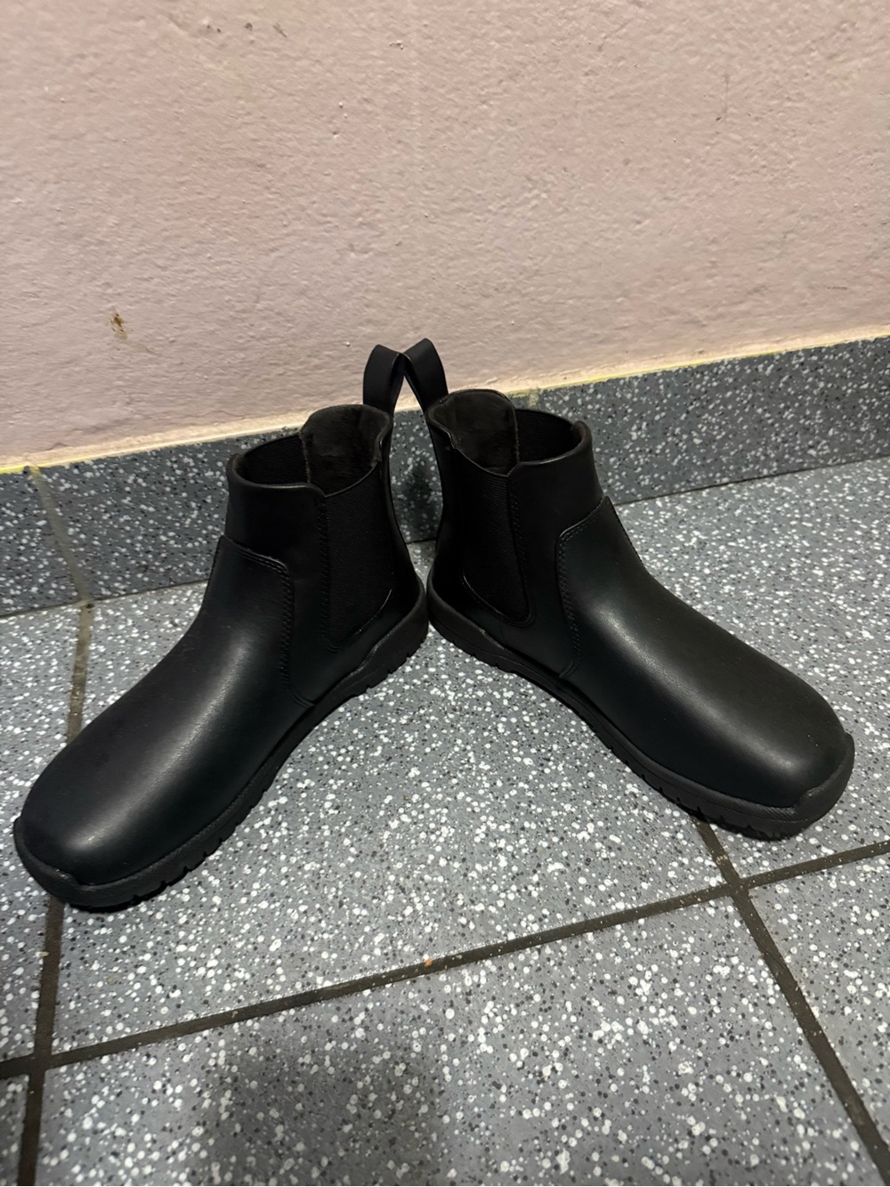 Children's Black Chelsea-Style Waterproof Boots